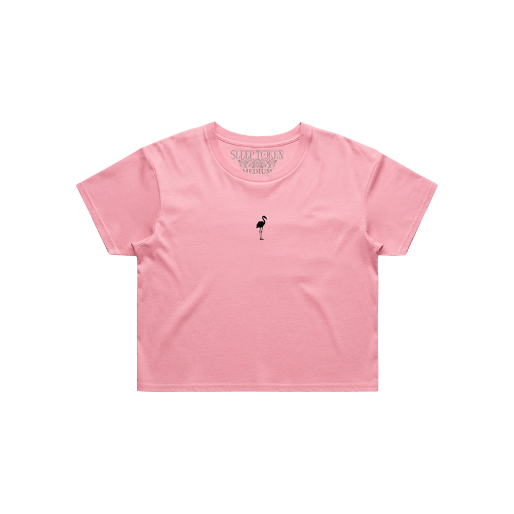 Even In Arcadia | Flamingo Crop Tee